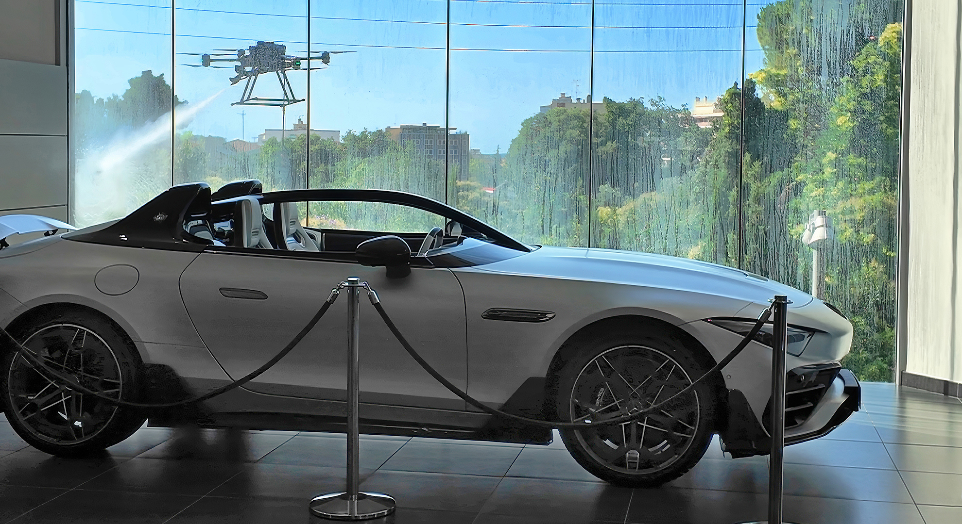 Concession Mercedes pendant nettoyage